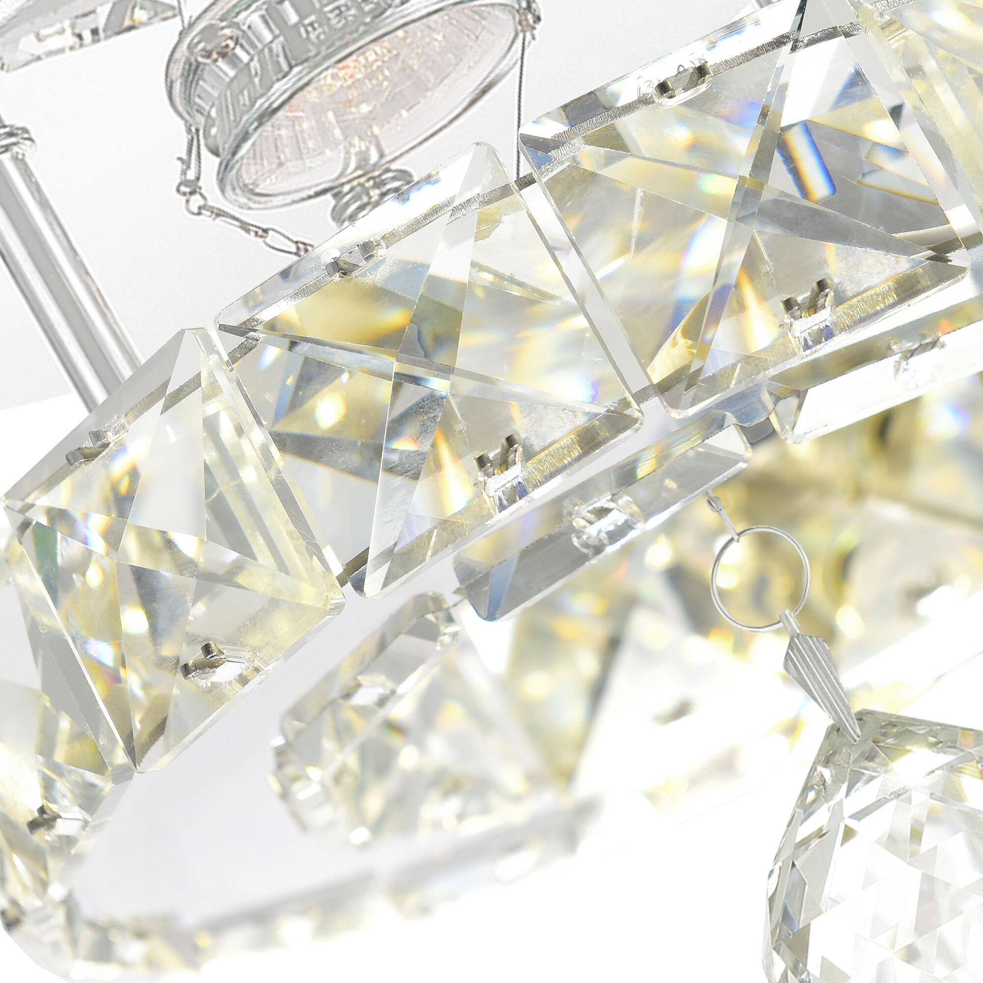 Ring LED 7 inch Chrome Flush Mount Ceiling Light