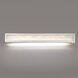 Shock Waves LED 38 inch Brushed Nickel Bath Vanity & Wall Light in 38in.