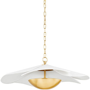 Madeline LED 24.75 inch Aged Brass Pendant Ceiling Light