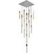 Canada 25 Light 27.56 inch Chrome Chandelier Ceiling Light