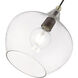 Aldrich 1 Light 10 inch Bronze with Antique Brass Accent Pendant Ceiling Light