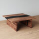 River Wood 48 X 48 inch Natural with Smoke Gray Coffee Table