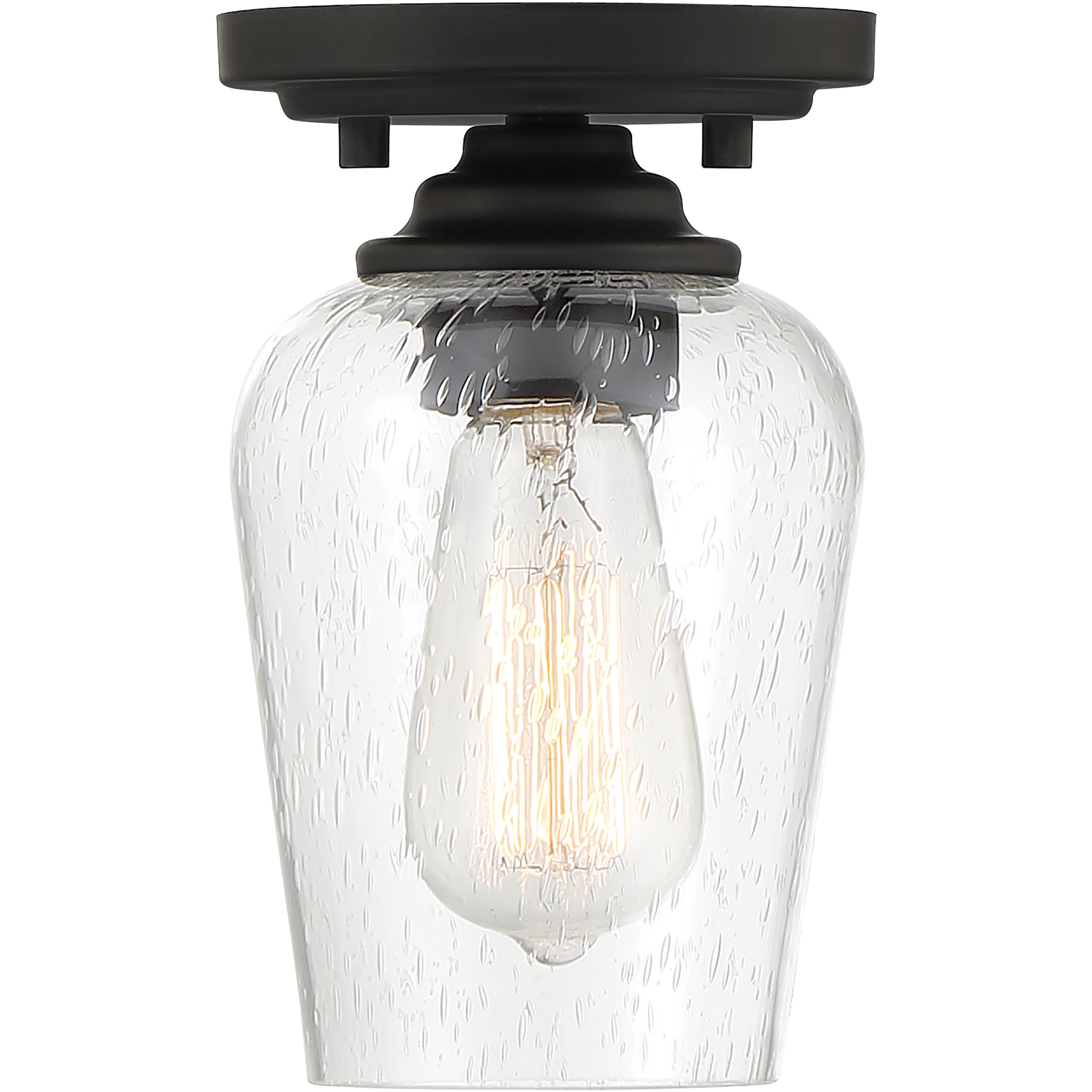 Shyloh 1 Light 4.88 inch Coal Pendant / Semi Flush Ceiling Light