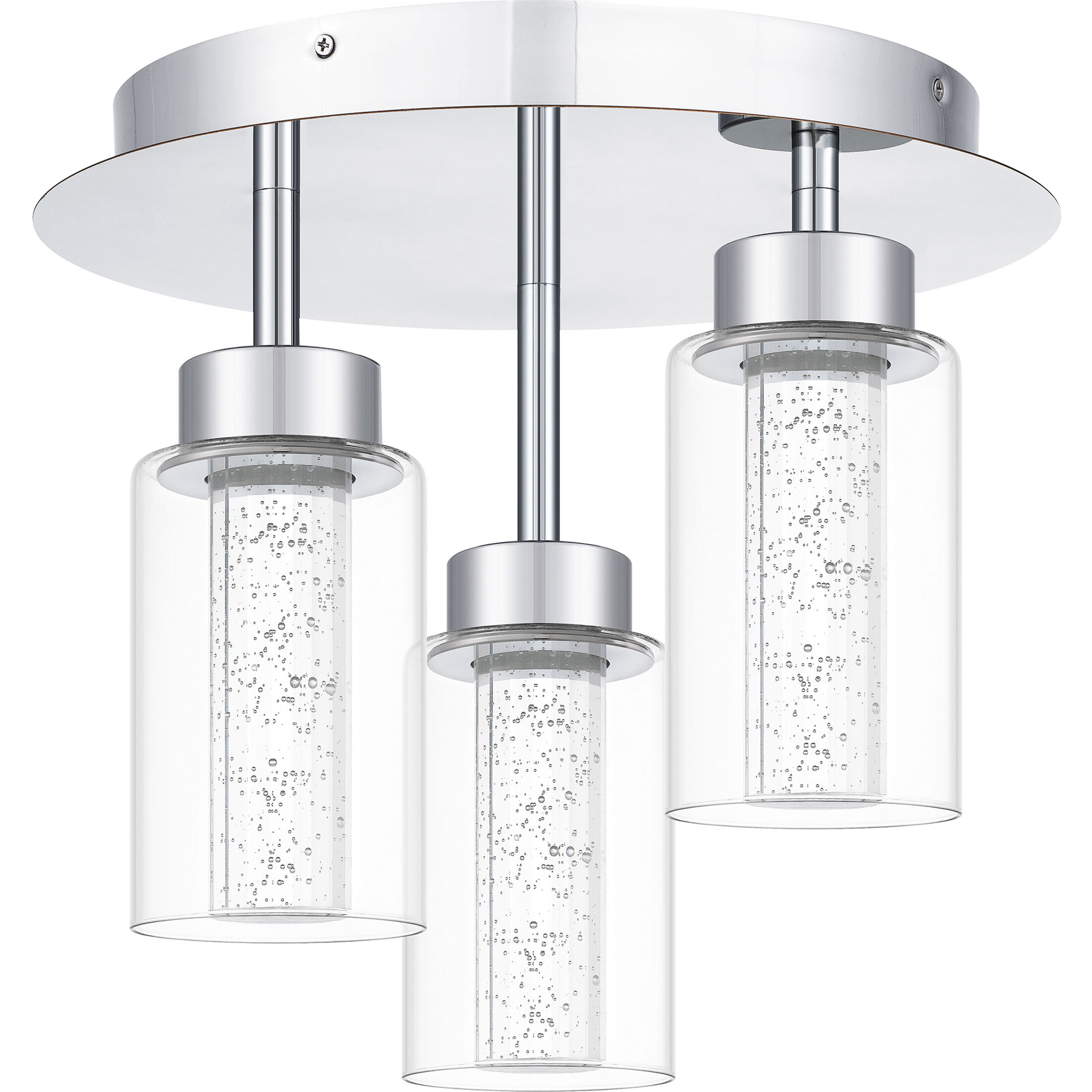 Jade LED 14 inch Polished Chrome Flush Mount Ceiling Light