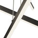 Vega LED 0.75 inch Black Multi Pendant Ceiling Light