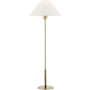 J. Randall Powers Hackney 31.75 inch 40.00 watt Hand-Rubbed Antique Brass Buffet Lamp Portable Light in Linen