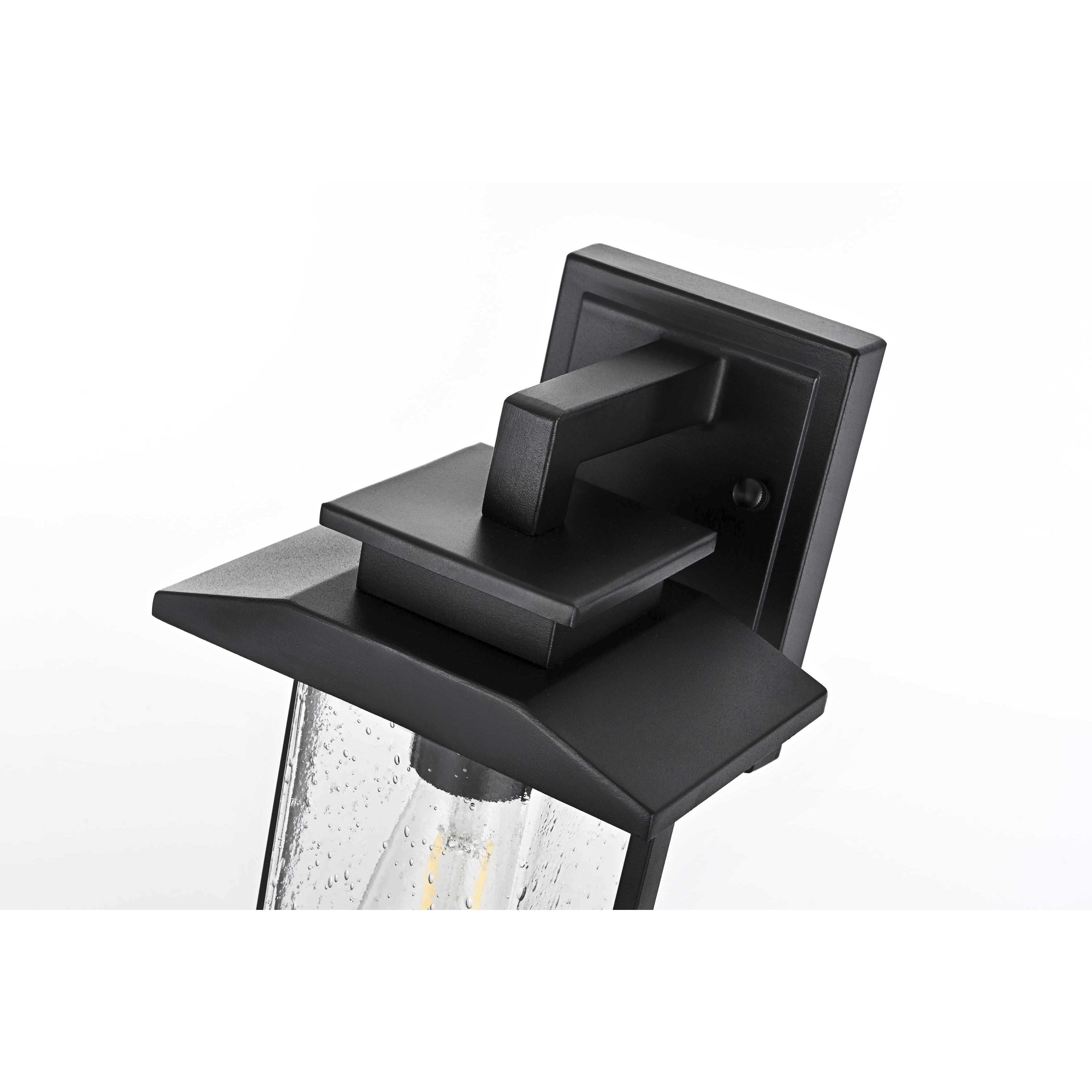 Tioga 1 Light 12 inch Black Outdoor Wall Sconce