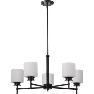 Warren 5 Light 28 inch Gun Metal Chandelier Ceiling Light