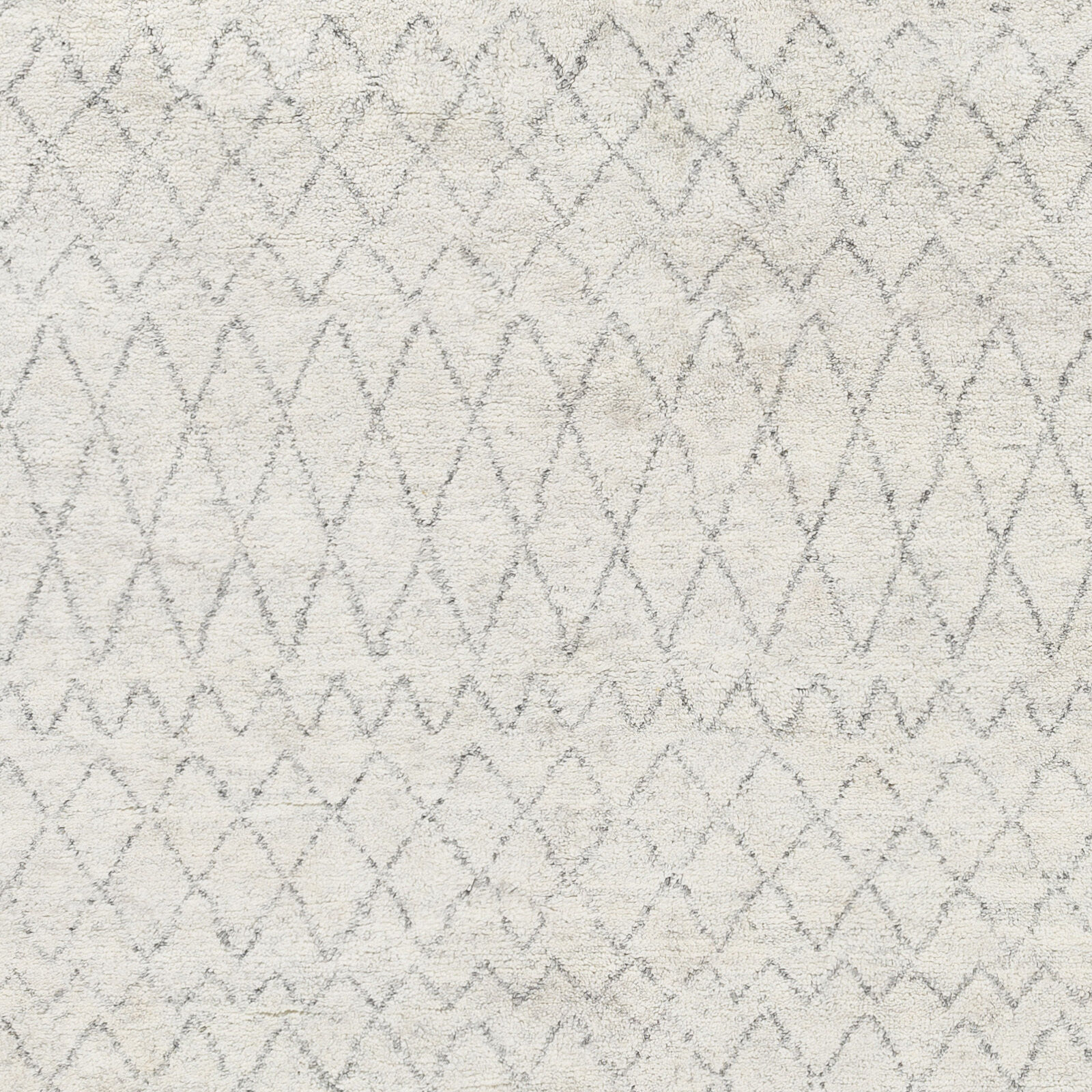 Zara 120 X 96 inch Light Gray Rug in 8 x 10, Rectangle