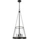 Prescott 4 Light 18 inch Matte Black Pendant Ceiling Light