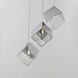 Ice Cube LED 18.5 inch Polished Chrome Multi-Light Pendant Ceiling Light