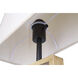 Burke 26 inch 60.00 watt Matte Black and Brushed Brown Table Lamp Portable Light
