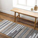 Azalea 96 X 30 inch Black Rug, Runner