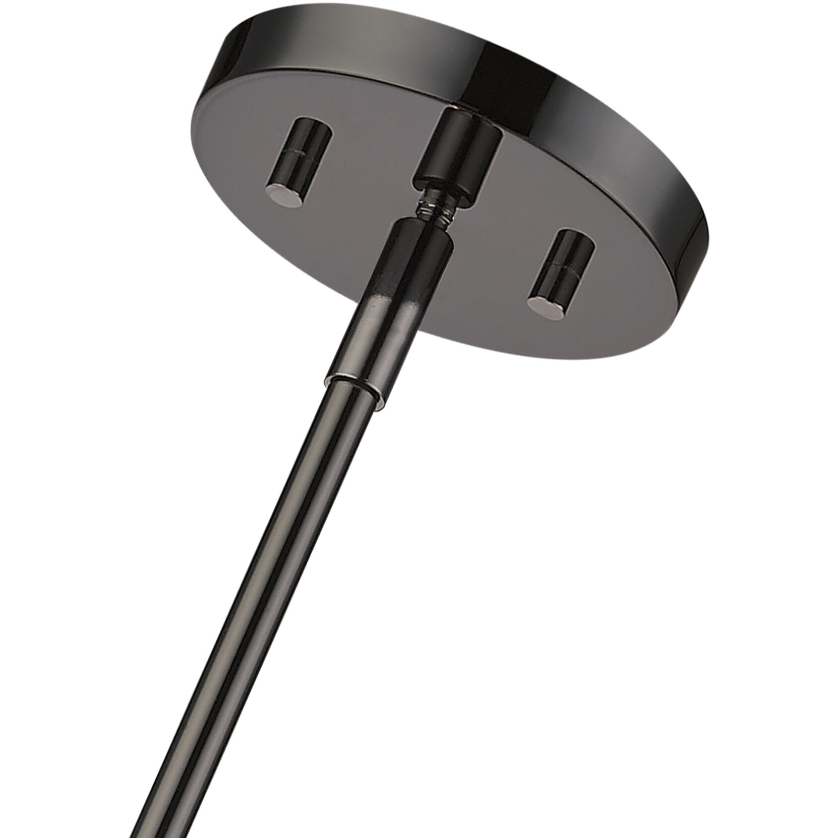 Monaco 8 Light 35 inch Black Chrome Linear Chandelier Ceiling Light, Large