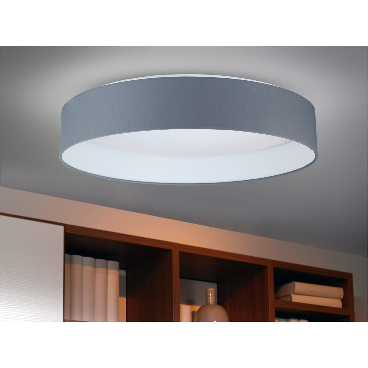 Palomaro LED 19.68 inch Charcoal Grey Flush Mount Ceiling Light