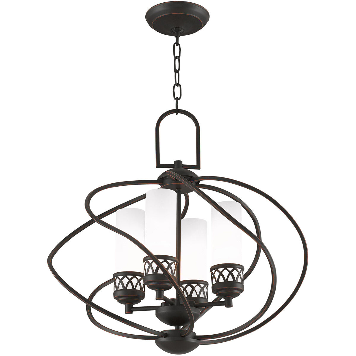 Westfield 4 Light 22 inch Olde Bronze Chandelier Ceiling Light