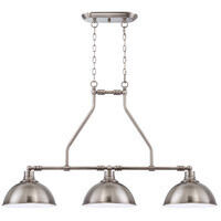 Timarron 3 Light 43 inch Antique Nickel Island Light Ceiling Light