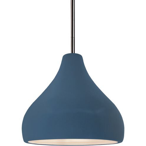 Radiance 1 Light 8 inch Midnight Sky and Brushed Nickel Pendant Ceiling Light