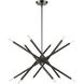 Soho 12 Light 28 inch Black Chrome Chandelier Ceiling Light