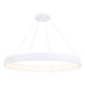 Corso LED 52.5 inch White Pendant Ceiling Light in 53in, dweLED