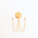Plumette 2 Light 14 inch Gold Leaf Wall Sconce Wall Light