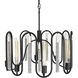 Darden 8 Light 24 inch Matte Black/Painted Chrome Pendant Ceiling Light