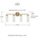 Alyssa 4 Light 27.5 inch Aged Brass Vanity Light Wall Light