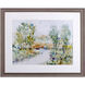 Trees on the Creek Blue and Green and Orange Framed Art