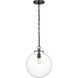 Thomas O'Brien Katie4 1 Light 12 inch Bronze Globe Pendant Ceiling Light in Clear Glass