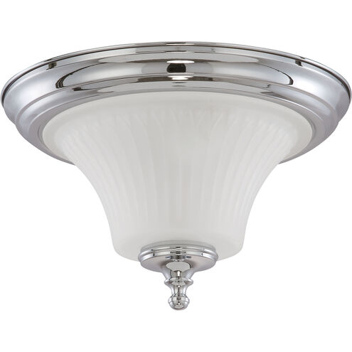 Teller 2 Light 13 inch Polished Chrome Flush Mount Ceiling Light