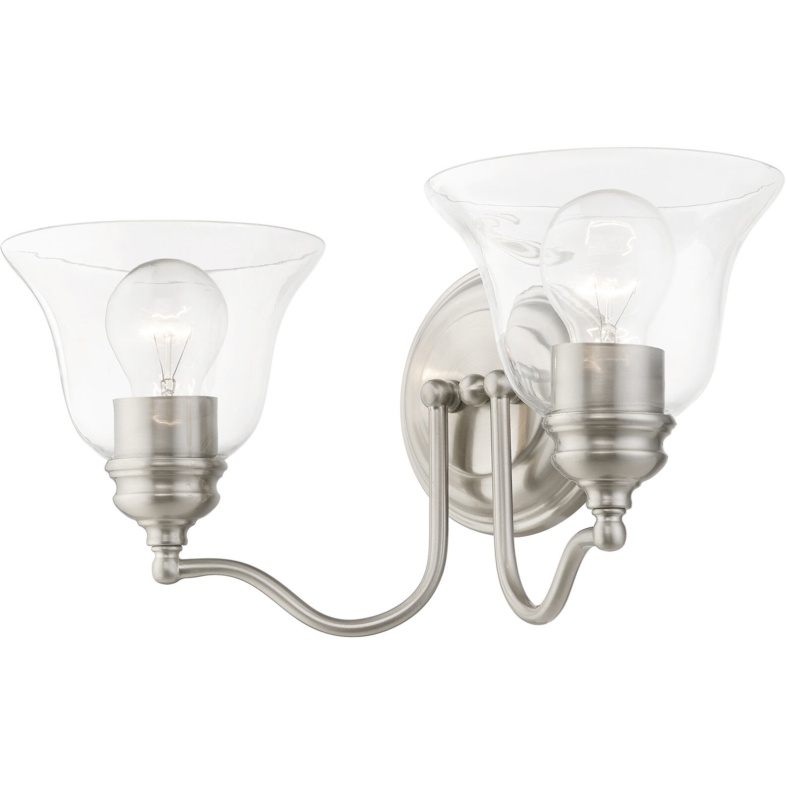 Moreland 2 Light 15 inch Brushed Nickel Vanity Sconce Wall Light