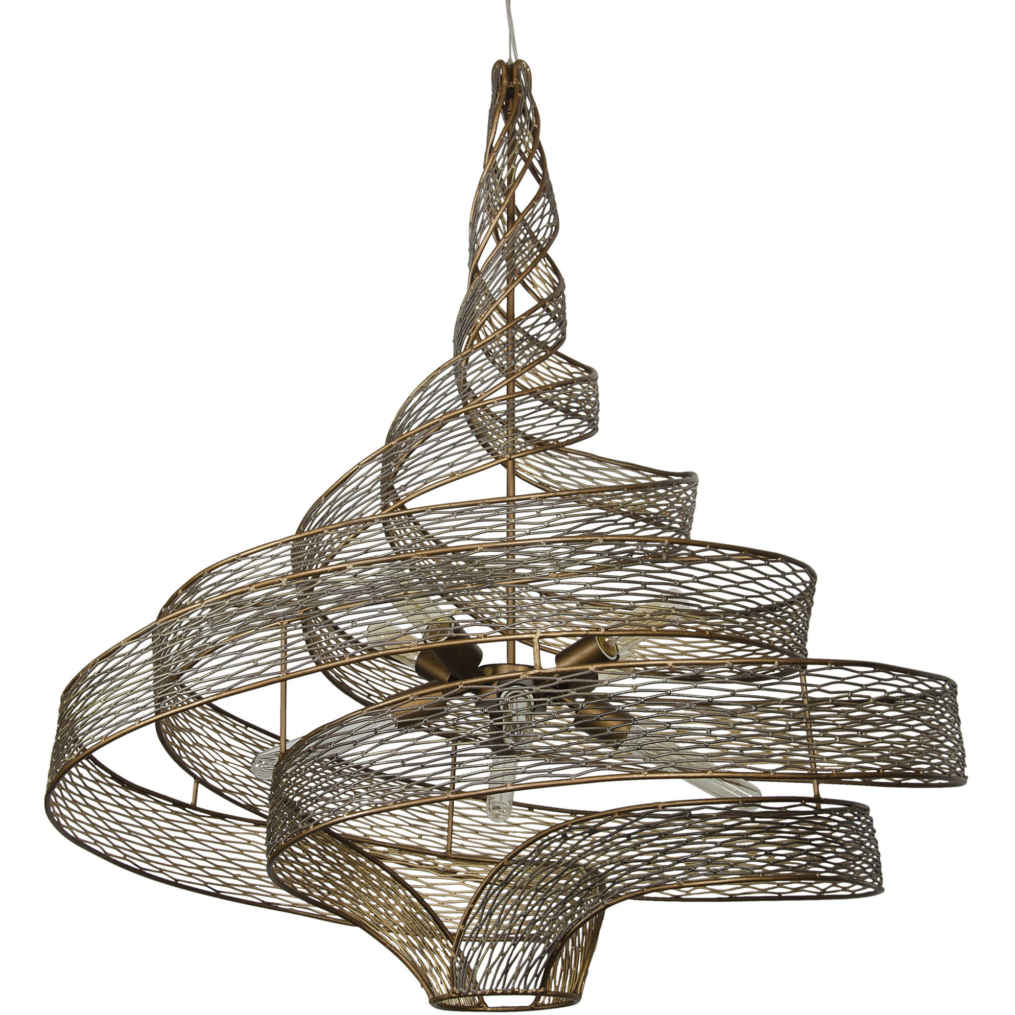 Flow 8 Light 36 inch Hammered Ore Pendant Ceiling Light
