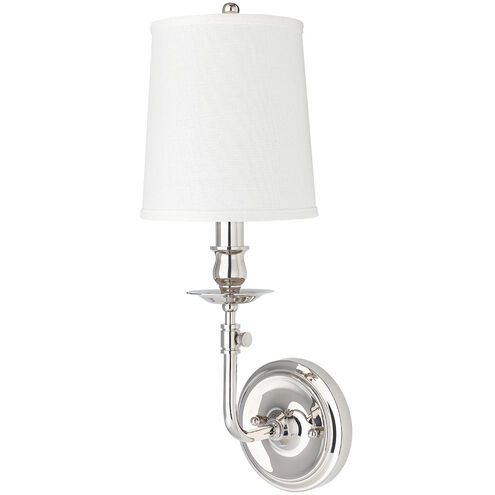 Logan 1 Light 6.25 inch Polished Nickel Wall Sconce Wall Light