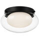 Caspian 1 Light 11 inch Matte Black Flush Mount Ceiling Light