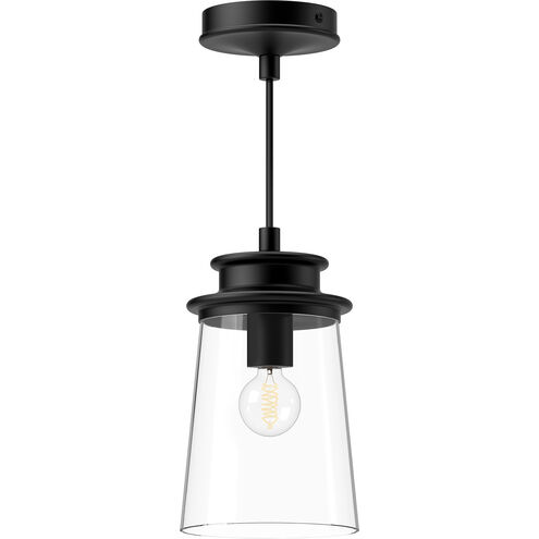 Quincy 1 Light 6 inch Matte Black Pendant Ceiling Light