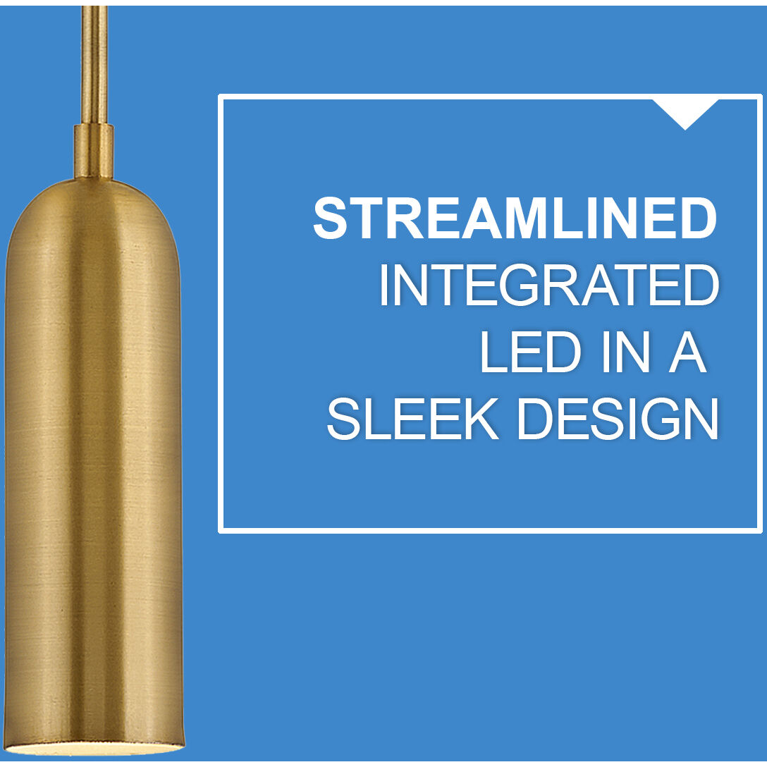 Dax LED 2 inch Heritage Brass Indoor Pendant Ceiling Light