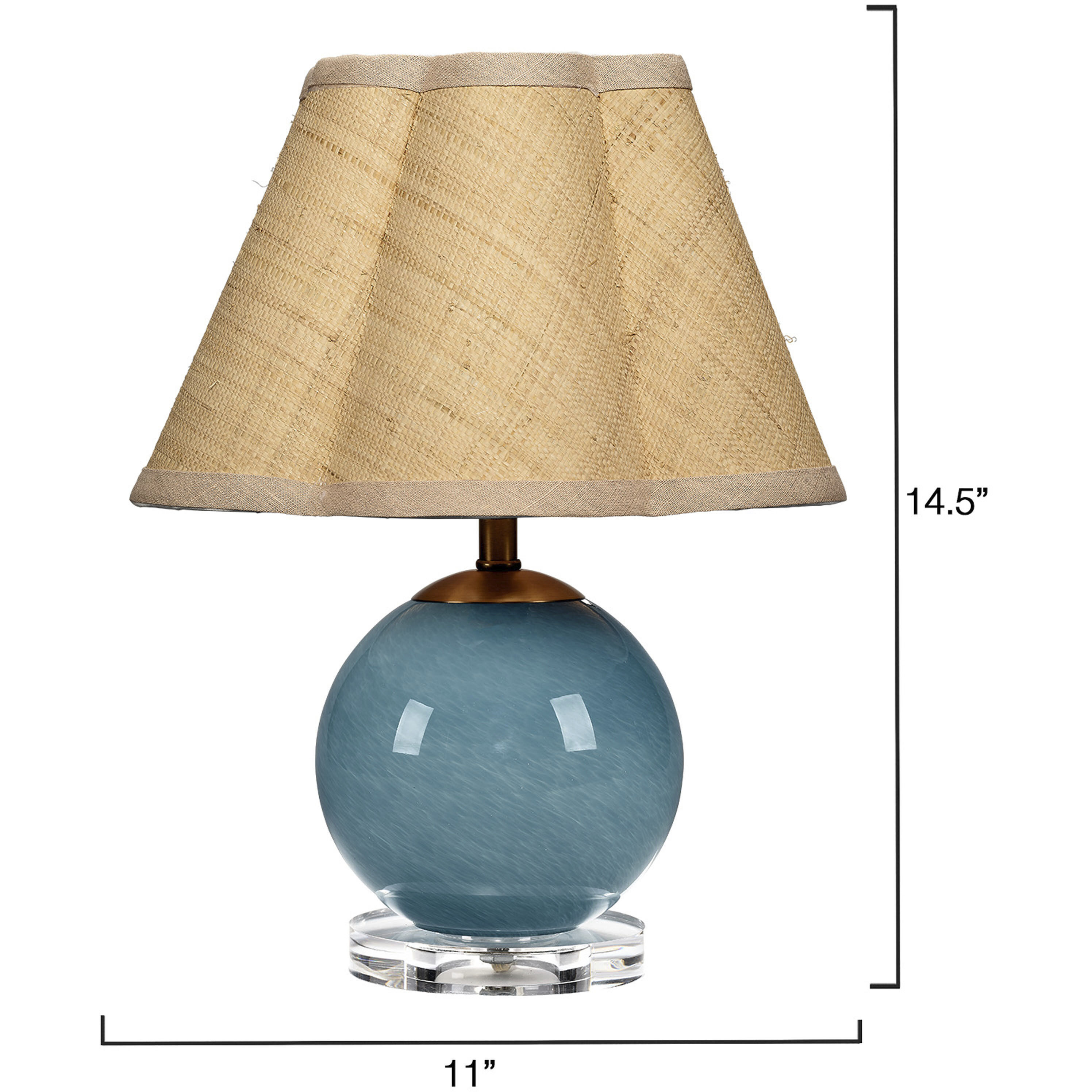 Dottie 14.5 inch 40 watt Blue Table Lamp Portable Light