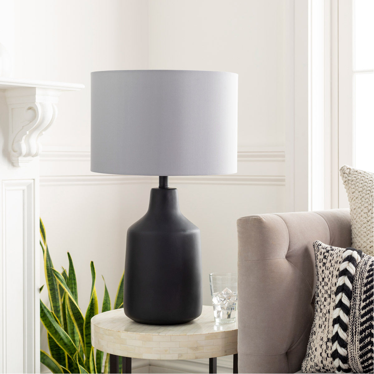 Surya Black Foreman Table Lamp