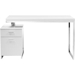 Martos 51 X 24 inch White Desk