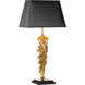 Chelsea House 32 inch 60.00 watt Antique Gold/Black Marble Table Lamp Portable Light