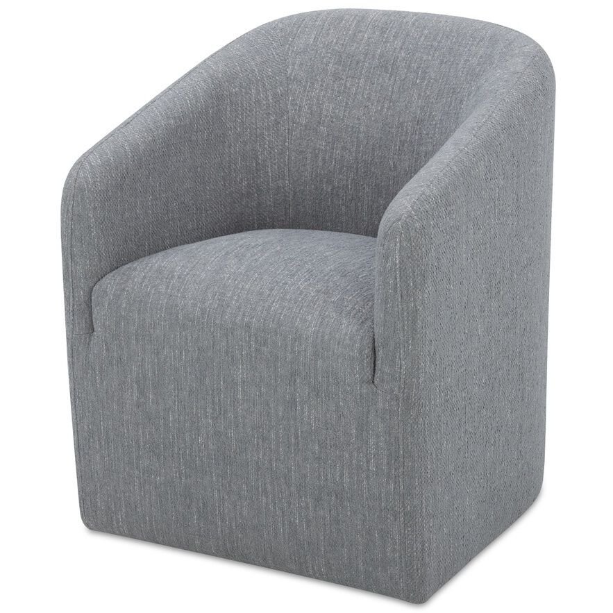 Sandy Grey Rolling Dining Chair