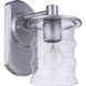 Canon Outdoor Wall Mount in Satin Aluminum, Medium