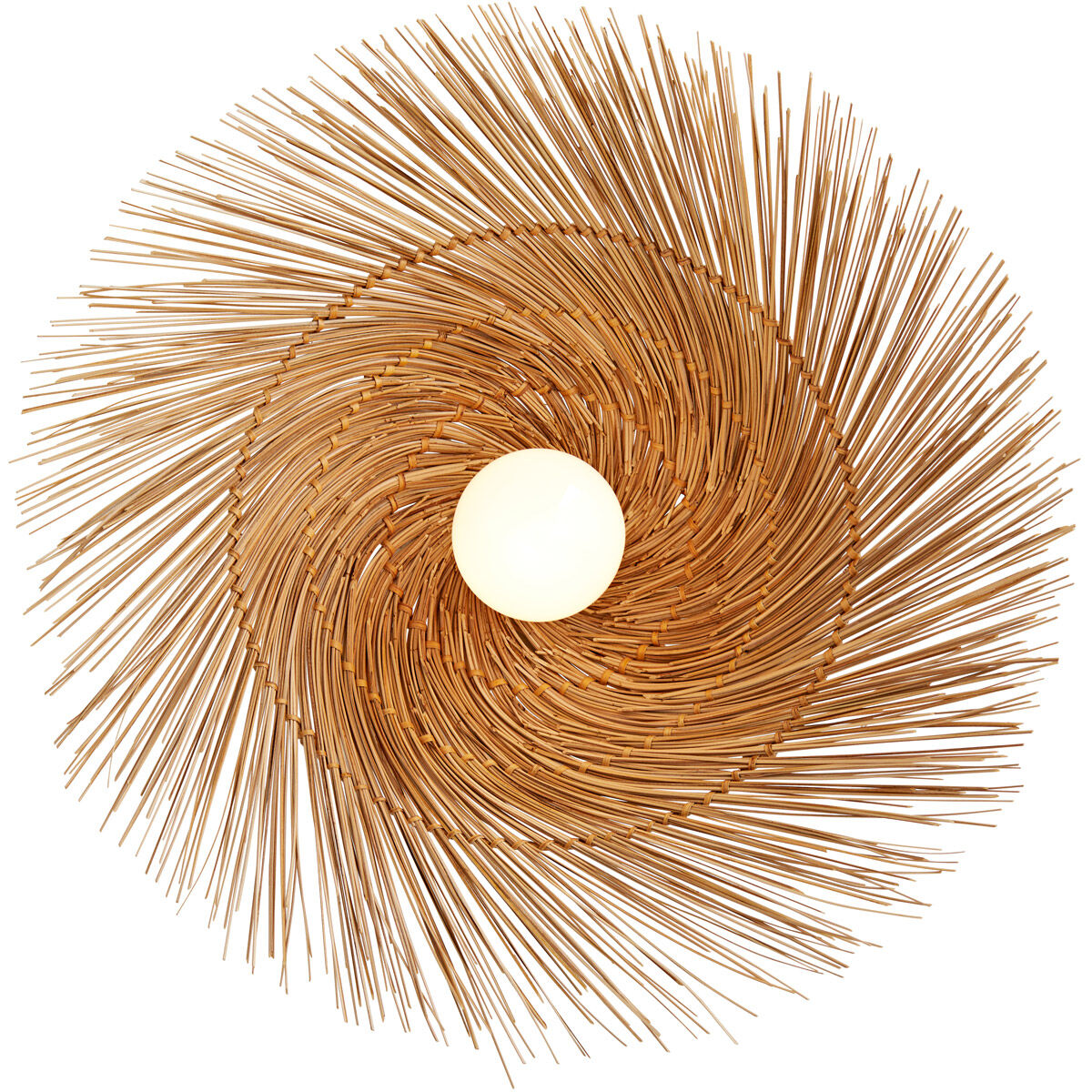 Hayes 1 Light 19 inch Natural and Antique Brass Flush Mount Ceiling Light