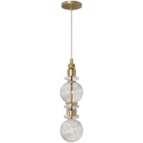 Avra LED 5 inch Aged Brass Pendant Ceiling Light