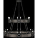 Mirage 24 Light 50 inch Black Chandelier Ceiling Light