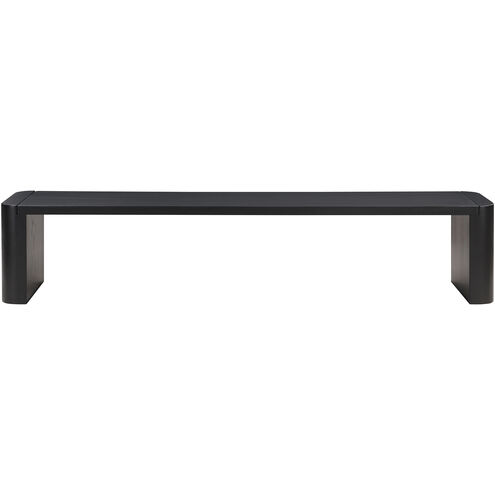 Post Black Dining Bench, Large