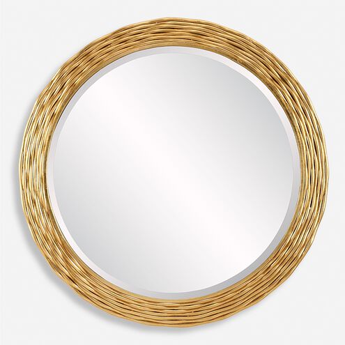 Celeste 36 X 36 inch Antiqued Gold Leaf Mirror