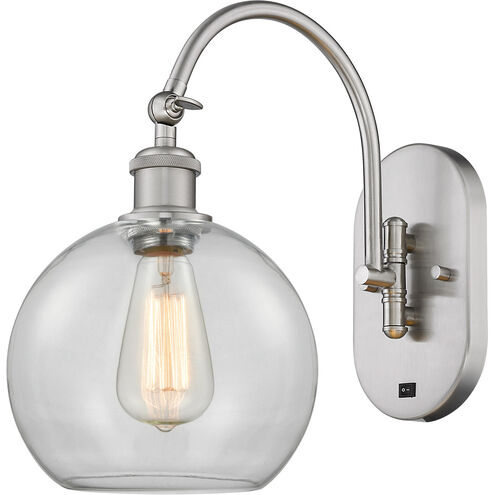 Ballston Athens 1 Light 8 inch Brushed Satin Nickel Sconce Wall Light