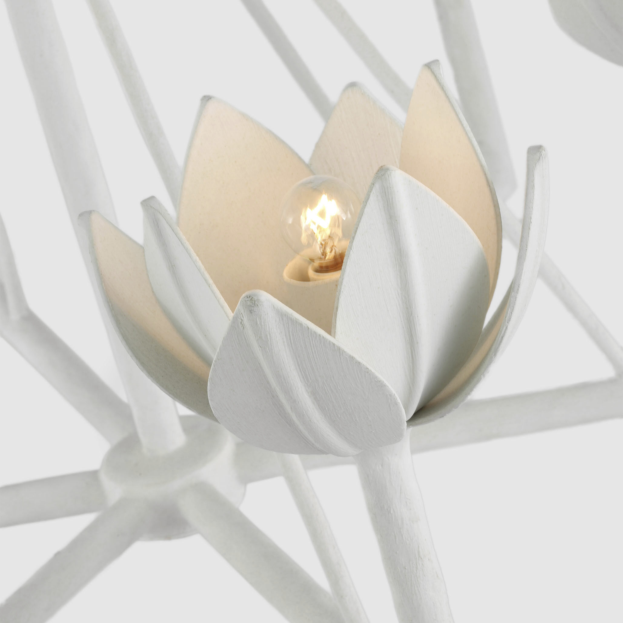 Julie Neill Alberto LED 28.75 inch Plaster White Low Ceiling Chandelier Ceiling Light, Small