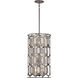 Hexly 9 Light 16 inch Bronze and Sultry Silver Foyer Pendant Ceiling Light